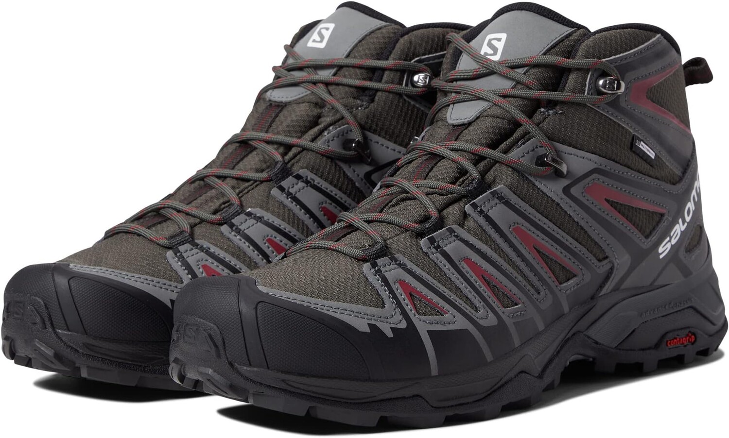 Походная обувь X Ultra Pioneer Mid CSWP Salomon, цвет Peat/Quiet Shade/Biking Red
Походная обувь X Ultra Pioneer Mid CSWP Salomon, цвет Peat/Quiet Shade/Biking Red