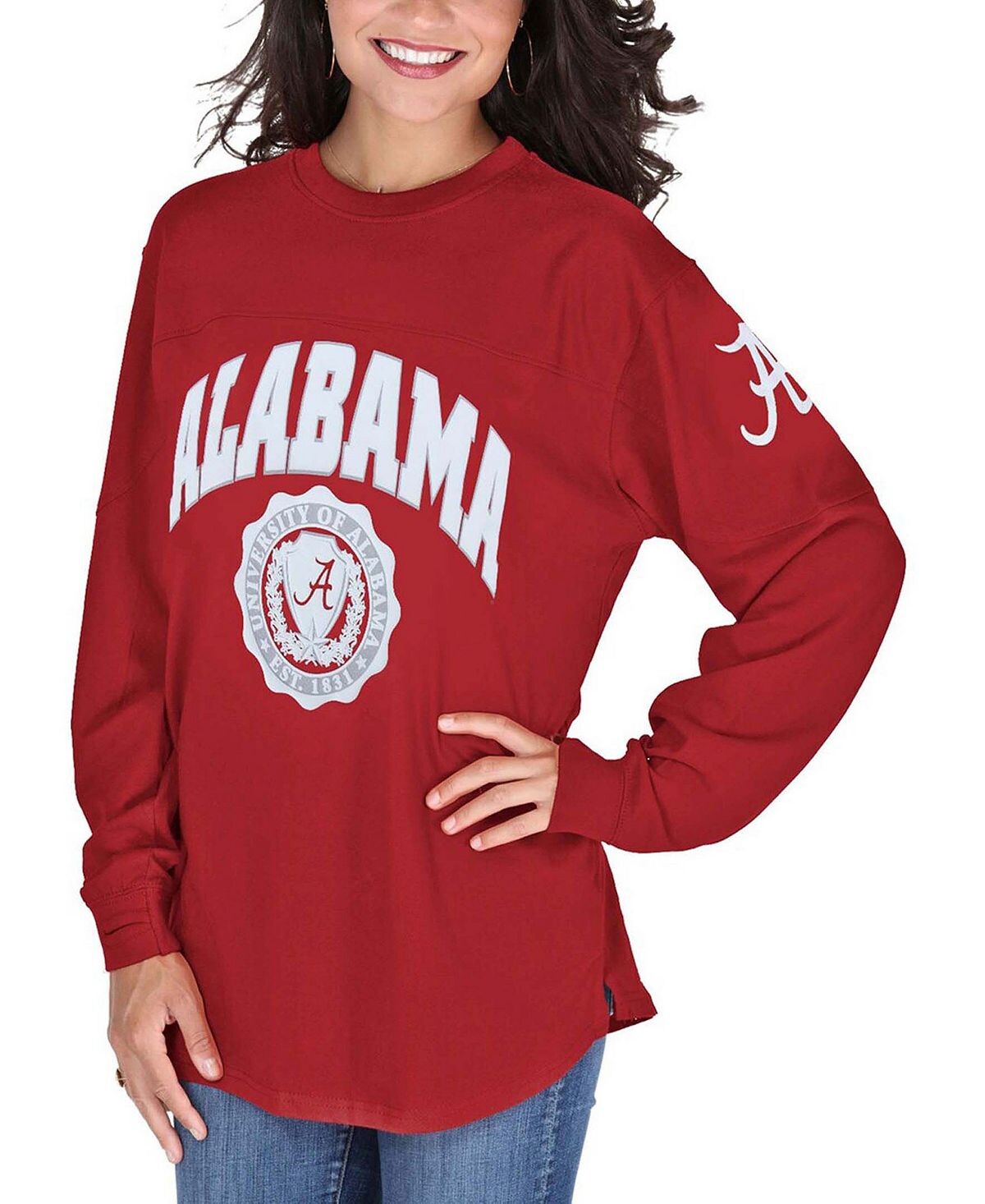 Женский свободный топ с длинными рукавами Crimson Alabama Crimson Tide Edith Pressbox
Женский свободный топ с длинными рукавами Crimson Alabama Crimson Tide Edith Pressbox