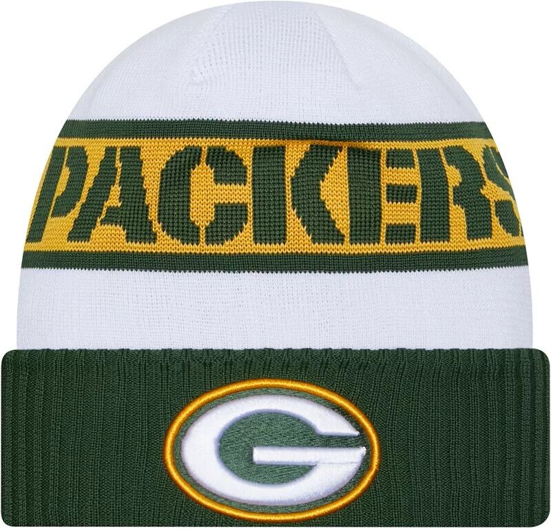 Мужская шапка New Era Green Bay Packers 2023 Sideline белого цвета из технической вязки
Мужская шапка New Era Green Bay Packers 2023 Sideline белого цвета из технической вязки