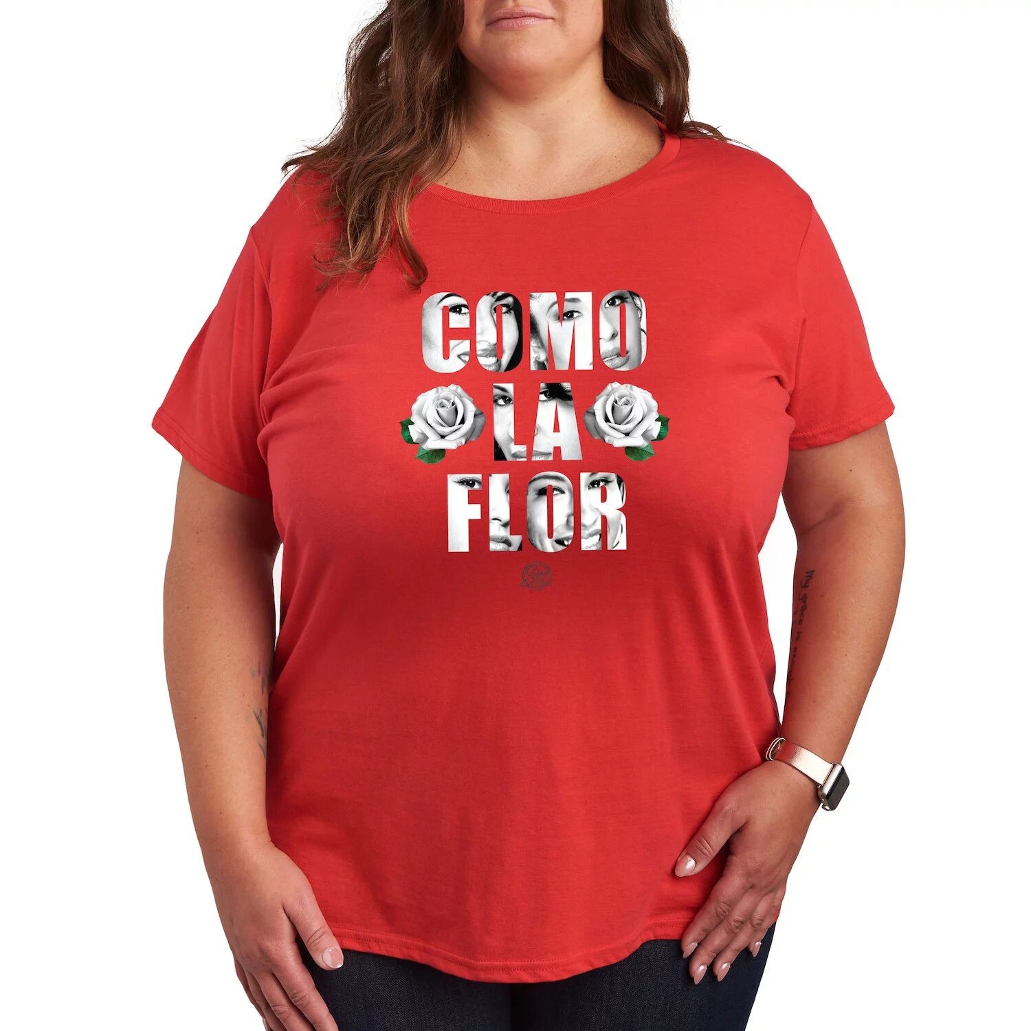 Футболка с рисунком Missy Plus Size Selena Quintanilla Como La Flor Licensed Character, красный
Футболка с рисунком Missy Plus Size Selena Quintanilla Como La Flor Licensed Character, красный