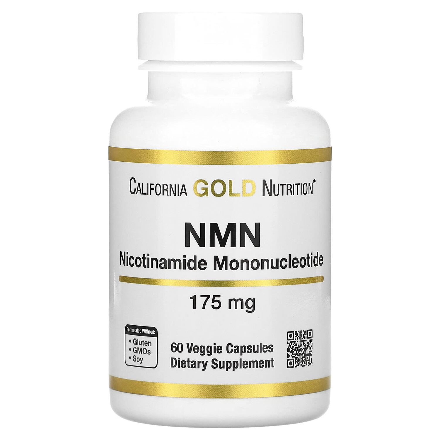 NMN (никотинамид мононуклеотид), 175 мг, 60 растительных капсул, California Gold Nutrition
NMN (никотинамид мононуклеотид), 175 мг, 60 растительных капсул, California Gold Nutrition