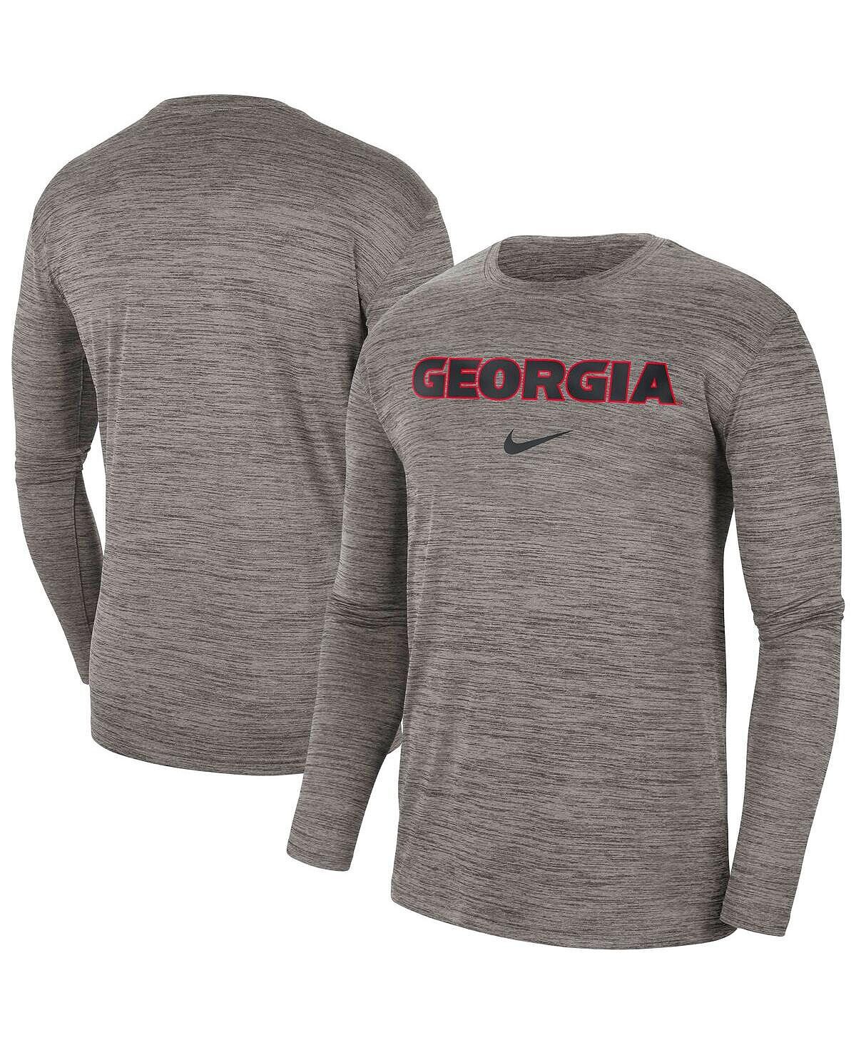 Мужская футболка с длинным рукавом Heather Grey Georgia Bulldogs Team Velocity Performance Nike
Мужская футболка с длинным рукавом Heather Grey Georgia Bulldogs Team Velocity Performance Nike