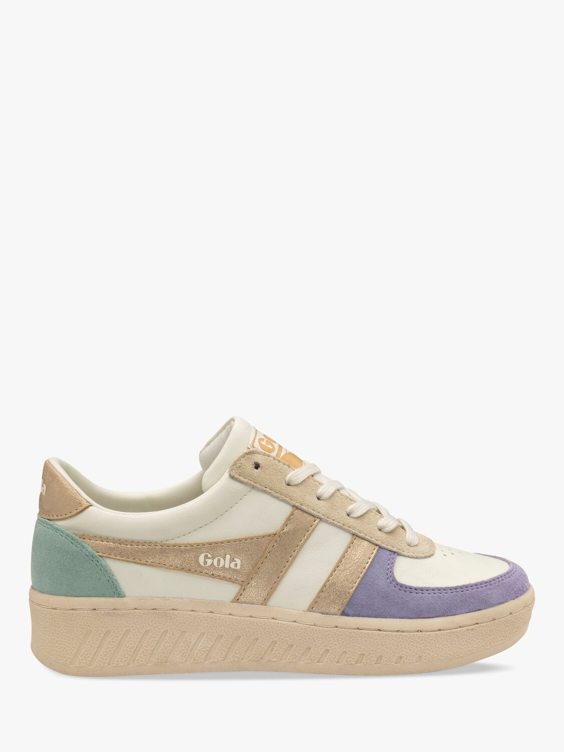 Кроссовки Gola Classics Grandslam Quadrant, белый/лавандовый/золотой/зеленый
Кроссовки Gola Classics Grandslam Quadrant, белый/лавандовый/золотой/зеленый