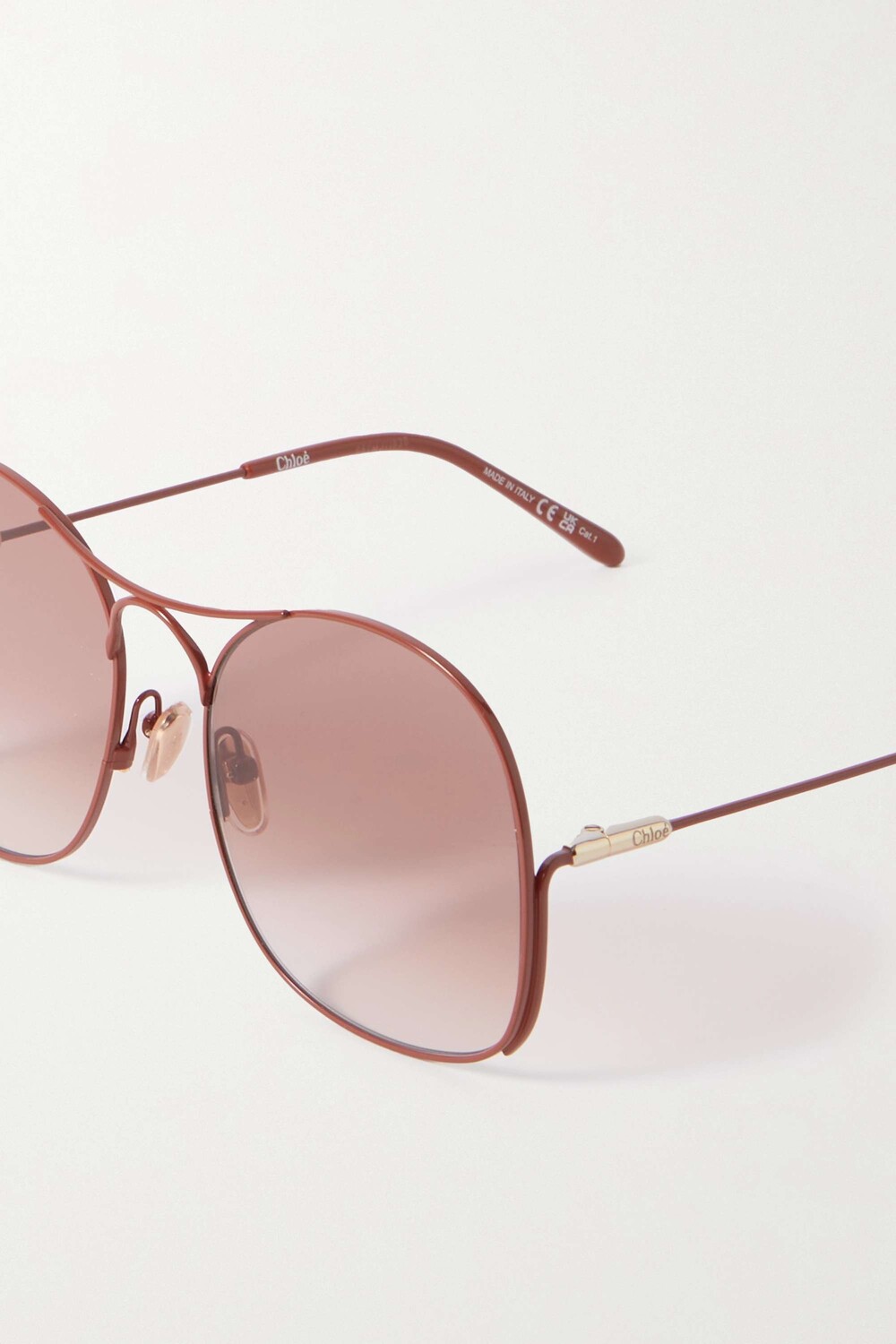 CHLOÉ EYEWEAR солнцезащитные очки Elys в массивной круглой оправе из металла с покрытием, коричневый
CHLOÉ EYEWEAR солнцезащитные очки Elys в массивной круглой оправе из металла с покрытием, коричневый