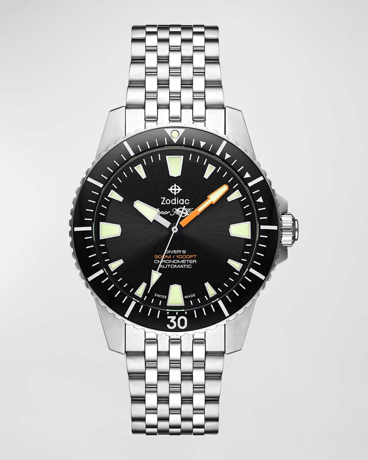 Мужские автоматические часы Super Sea Wolf Pro-Diver из нержавеющей стали ZODIAC, цвет Silver
Мужские автоматические часы Super Sea Wolf Pro-Diver из нержавеющей стали ZODIAC, цвет Silver