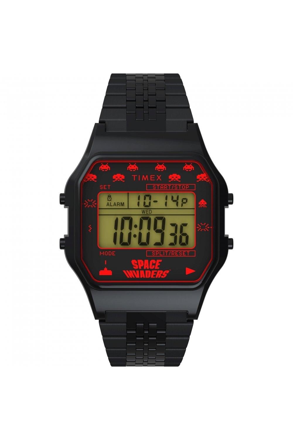 Классические часы Timex 80 Space Invaders из нержавеющей стали — TW2V30200, черный
Классические часы Timex 80 Space Invaders из нержавеющей стали — TW2V30200, черный