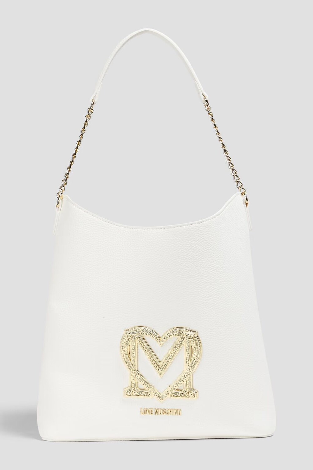 Сумка на плечо из искусственной кожи с металлизированной аппликацией Love Moschino, белый
Сумка на плечо из искусственной кожи с металлизированной аппликацией Love Moschino, белый