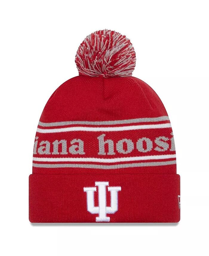 Мужская малиновая вязаная шапка Indiana Hoosiers с манжетами и помпоном New Era, красный
Мужская малиновая вязаная шапка Indiana Hoosiers с манжетами и помпоном New Era, красный