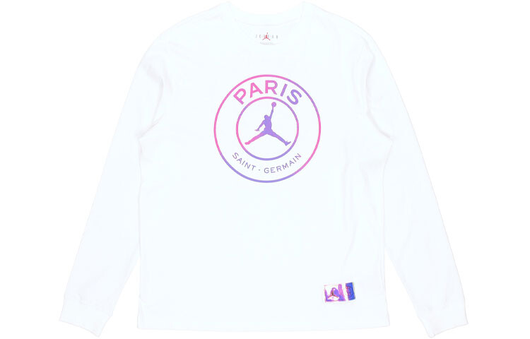 Jordan MENS Paris Saint-Germain Повседневная спортивная футболка с круглым вырезом и длинным рукавом, белая
Jordan MENS Paris Saint-Germain Повседневная спортивная футболка с круглым вырезом и длинным рукавом, белая