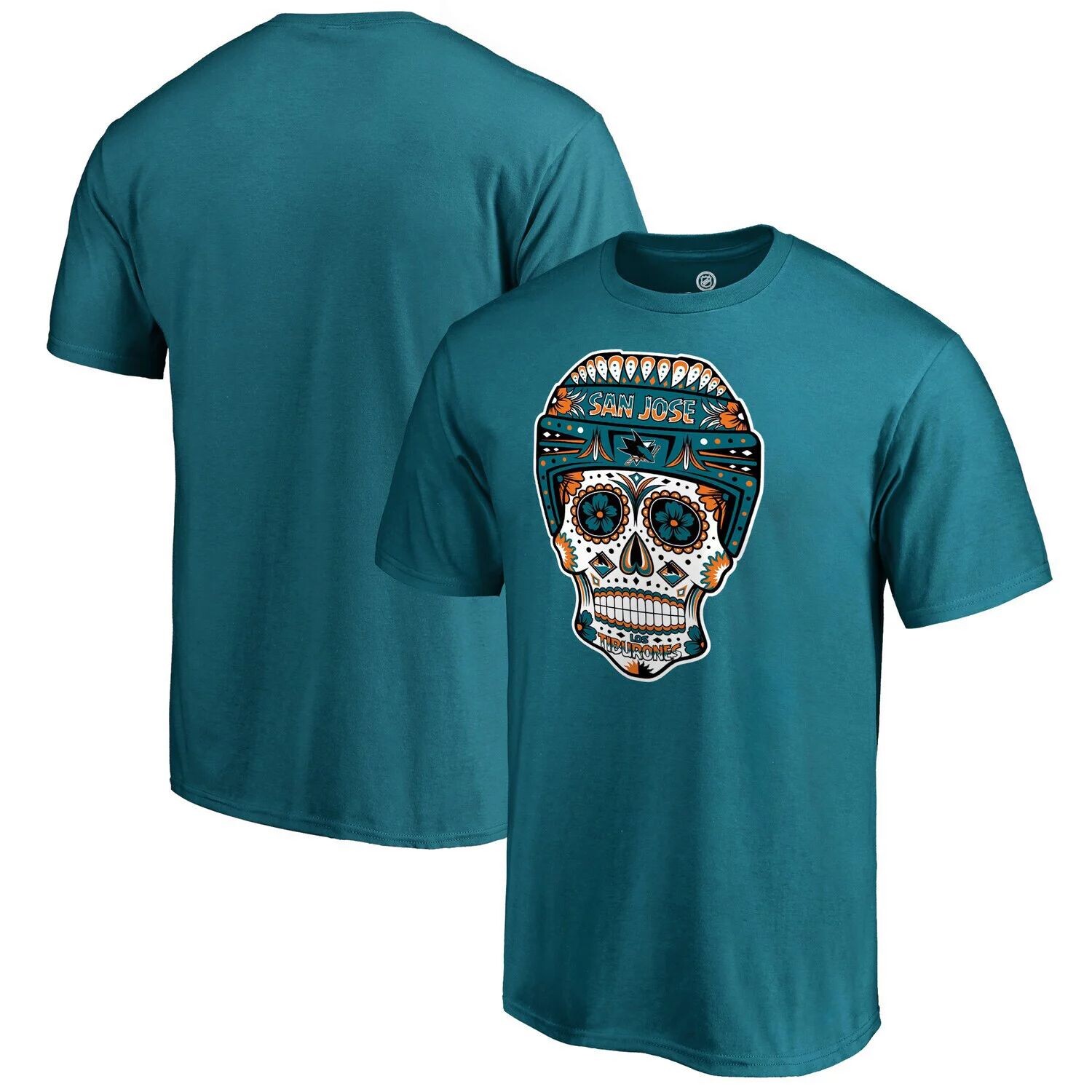 Мужская темно-бирюзовая футболка с логотипом Fanatics San Jose Sharks Sugar Skull
Мужская темно-бирюзовая футболка с логотипом Fanatics San Jose Sharks Sugar Skull