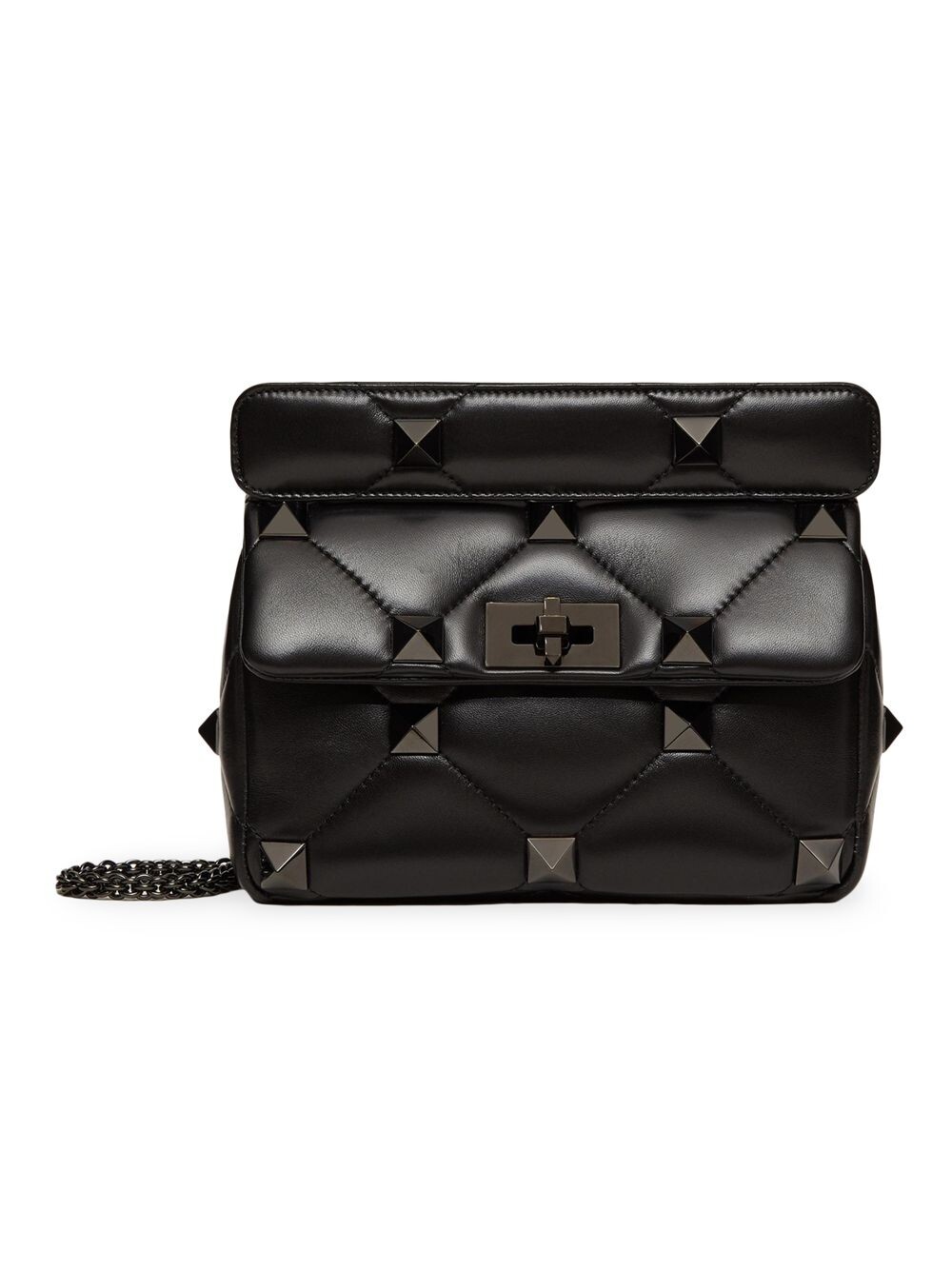 Сумка через плечо Medium Roman Stud из кожи наппа с цепочкой и заклепками тон в тон Valentino Garavani, черный
Сумка через плечо Medium Roman Stud из кожи наппа с цепочкой и заклепками тон в тон Valentino Garavani, черный