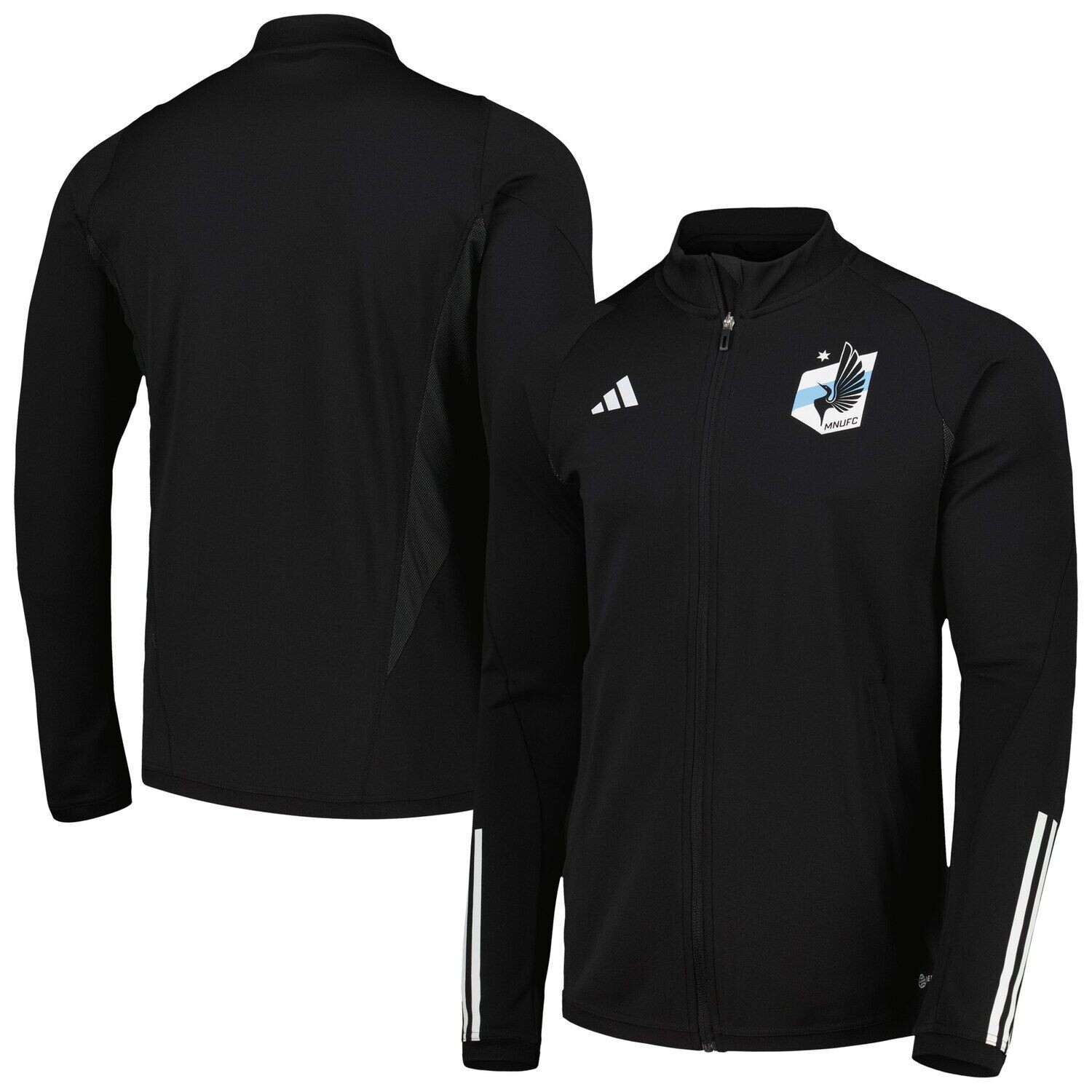 Мужская черная тренировочная футболка с молнией во всю длину Minnesota United FC 2023 AEROREADY adidas, Черный
Мужская черная тренировочная футболка с молнией во всю длину Minnesota United FC 2023 AEROREADY adidas, Черный
