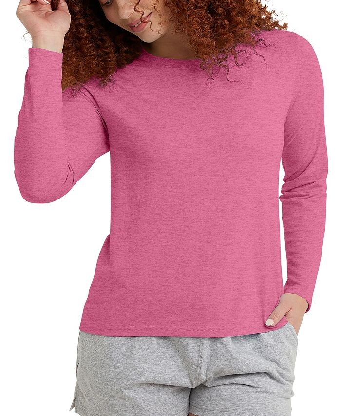 Женская классическая футболка Originals Triblend с длинным рукавом Hanes, цвет Inari Heather
Женская классическая футболка Originals Triblend с длинным рукавом Hanes, цвет Inari Heather