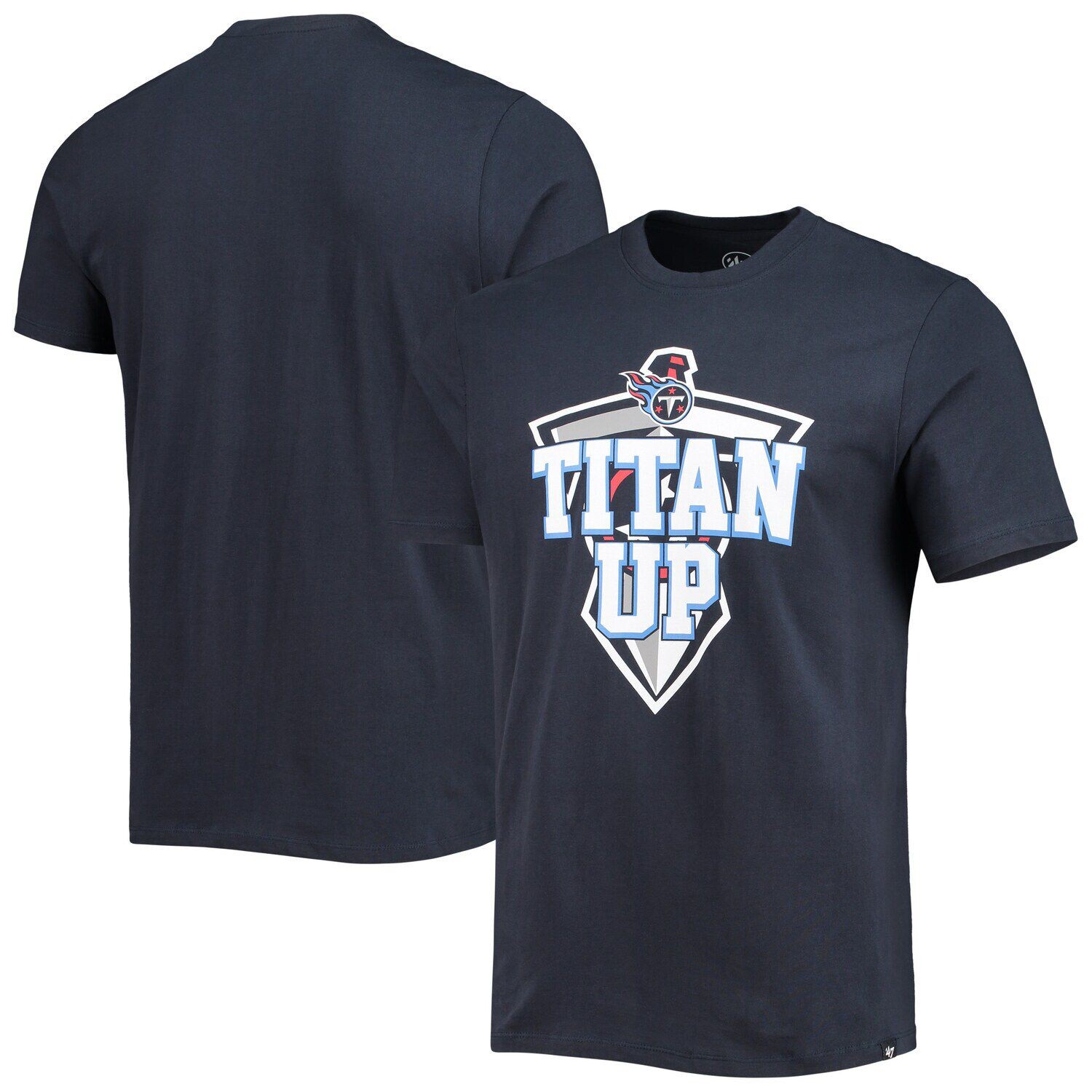 Мужская темно-синяя футболка Tennessee Titans Regional Super Rival Titan Up '47, Синий
Мужская темно-синяя футболка Tennessee Titans Regional Super Rival Titan Up '47, Синий