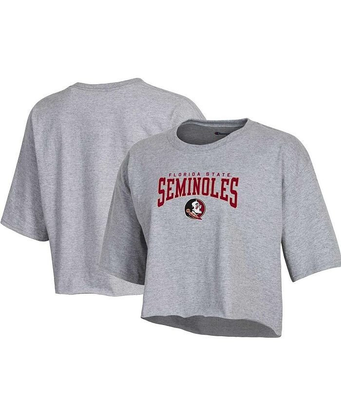Женская укороченная футболка бойфренда Heather Grey Florida State Seminoles Boyfriend Champion, серый
Женская укороченная футболка бойфренда Heather Grey Florida State Seminoles Boyfriend Champion, серый