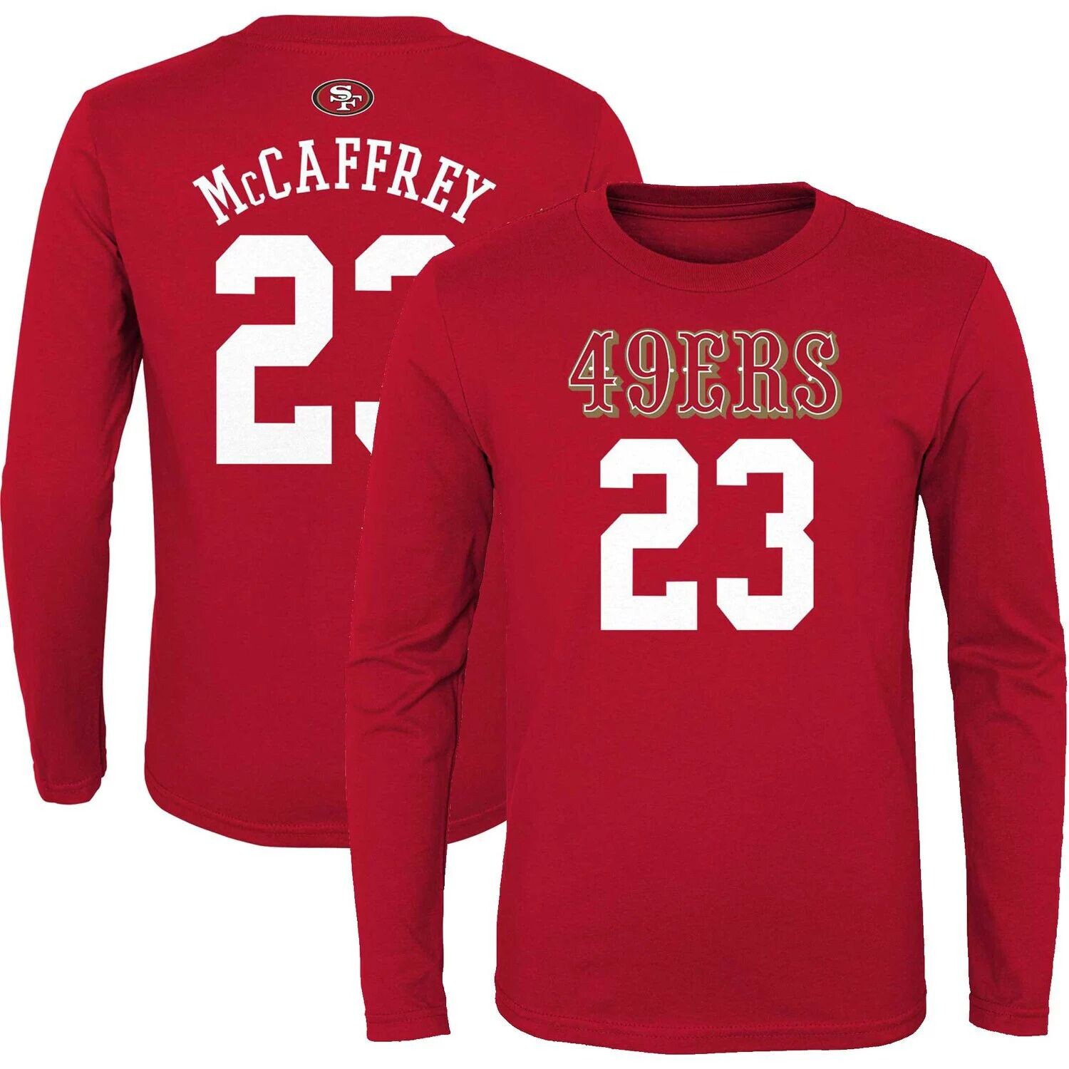 Молодежная футболка Christian McCaffrey Scarlet San Francisco 49ers Mainliner с именем и номером игрока с длинными рукавами Outerstuff
Молодежная футболка Christian McCaffrey Scarlet San Francisco 49ers Mainliner с именем и номером игрока с длинными рукавами Outerstuff