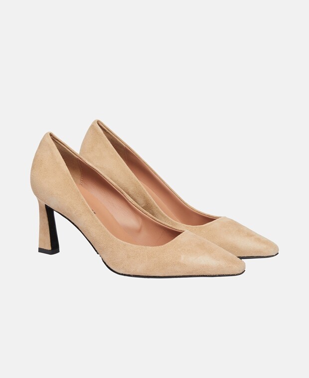 ТУфли лодочки Pollini, серо-коричневый 
ТУфли лодочки Pollini, серо-коричневый