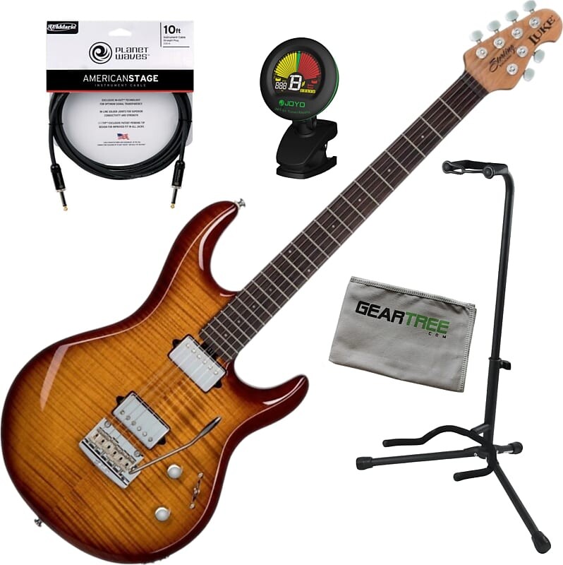 Электрогитара Sterling LK100 Luke Signature Flame Maple Hazel Burst Guitar w/Bag, Cable, Stand, Cloth, Tuner
Электрогитара Sterling LK100 Luke Signature Flame Maple Hazel Burst Guitar w/Bag, Cable, Stand, Cloth, Tuner