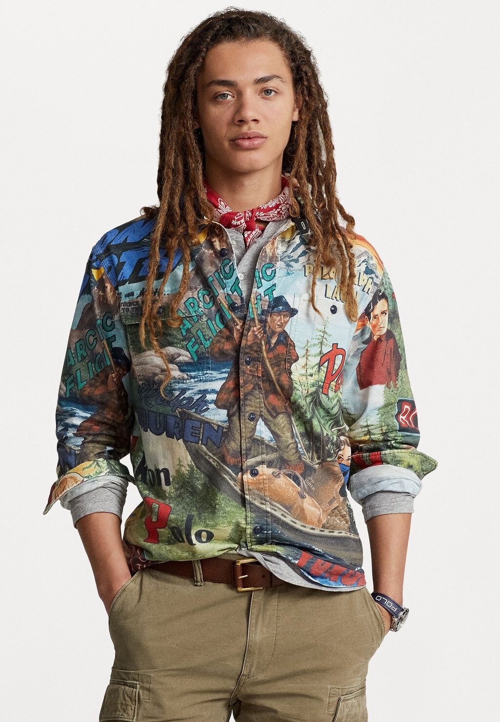 Рубашка СПОРТИВНАЯ ФУТБОЛКА С ДЛИННЫМ РУКАВОМ Polo Ralph Lauren, плакат экспедиции
Рубашка СПОРТИВНАЯ ФУТБОЛКА С ДЛИННЫМ РУКАВОМ Polo Ralph Lauren, плакат экспедиции