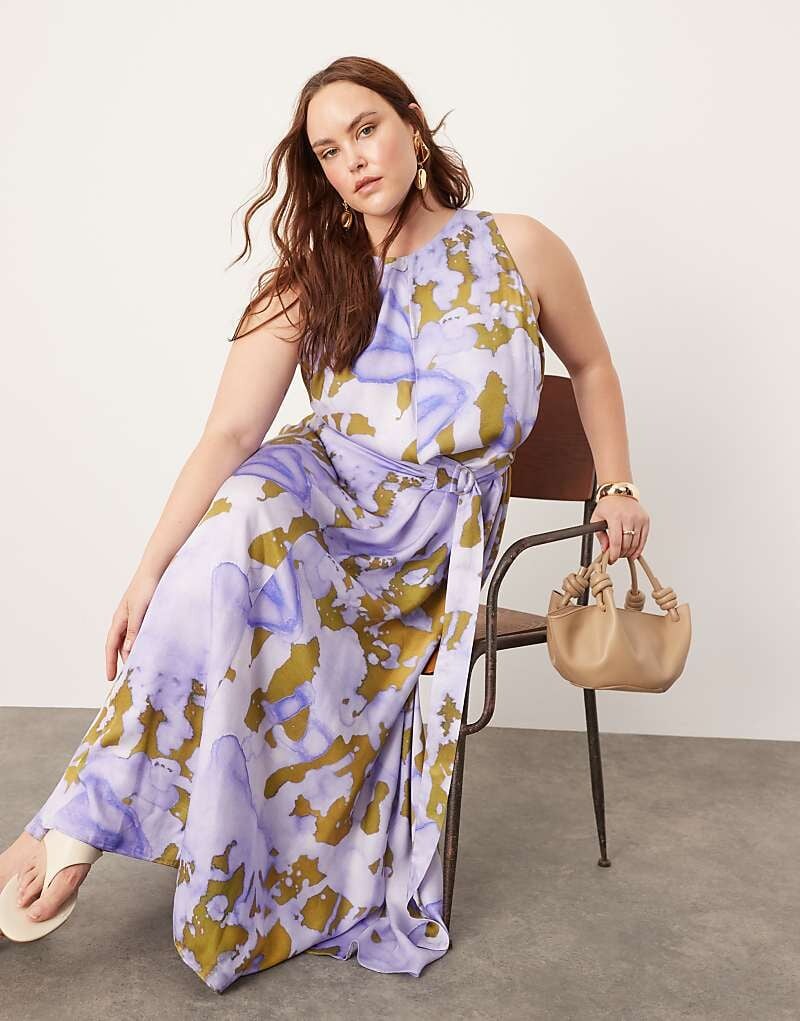 ASOS Edition Curve – Сиреневое платье макси с абстрактным узором, боксерским вырезом и D-образной пряжкой
ASOS Edition Curve – Сиреневое платье макси с абстрактным узором, боксерским вырезом и D-образной пряжкой