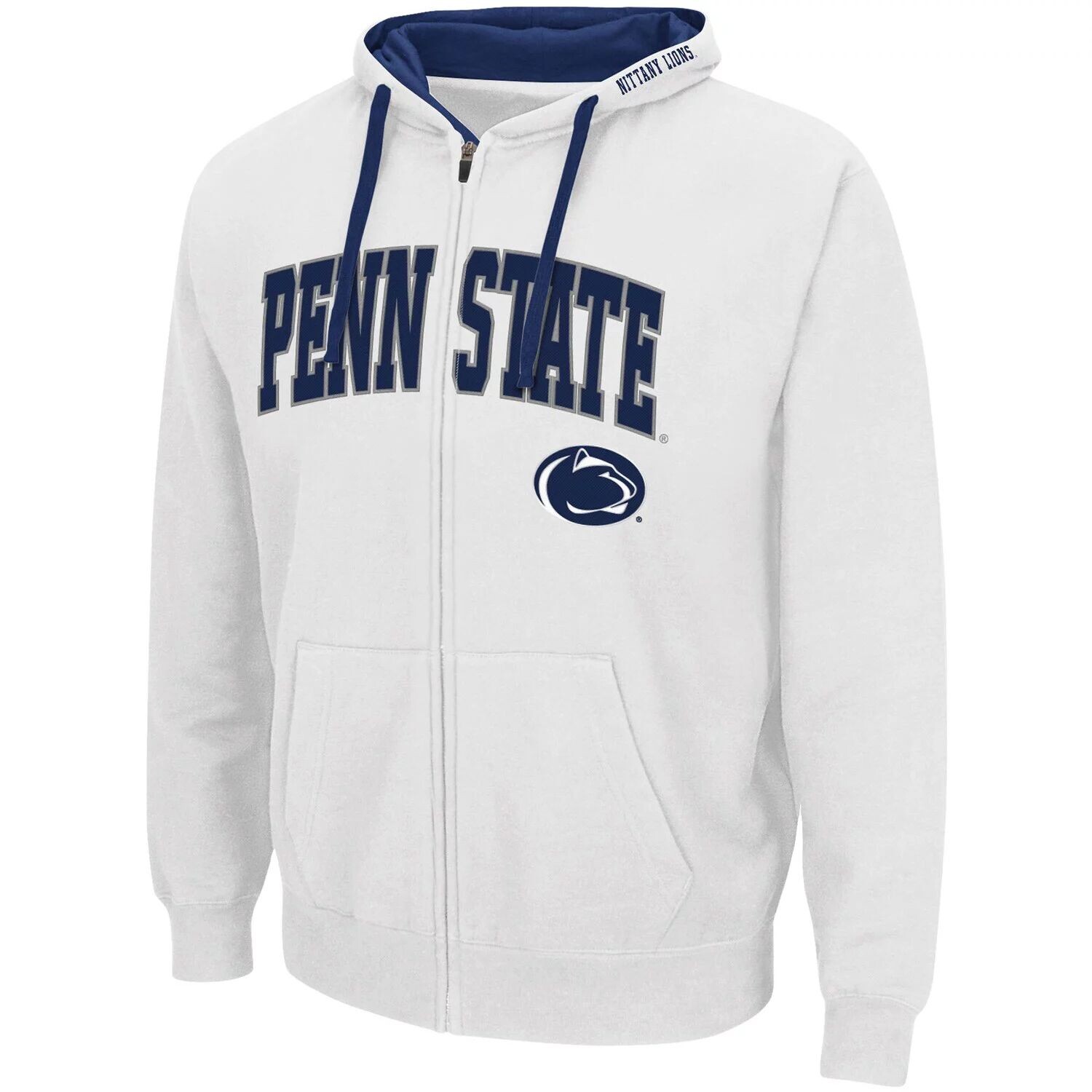 Мужская белая толстовка с молнией во всю длину Penn State Nittany Lions Big & Tall Colosseum
Мужская белая толстовка с молнией во всю длину Penn State Nittany Lions Big & Tall Colosseum