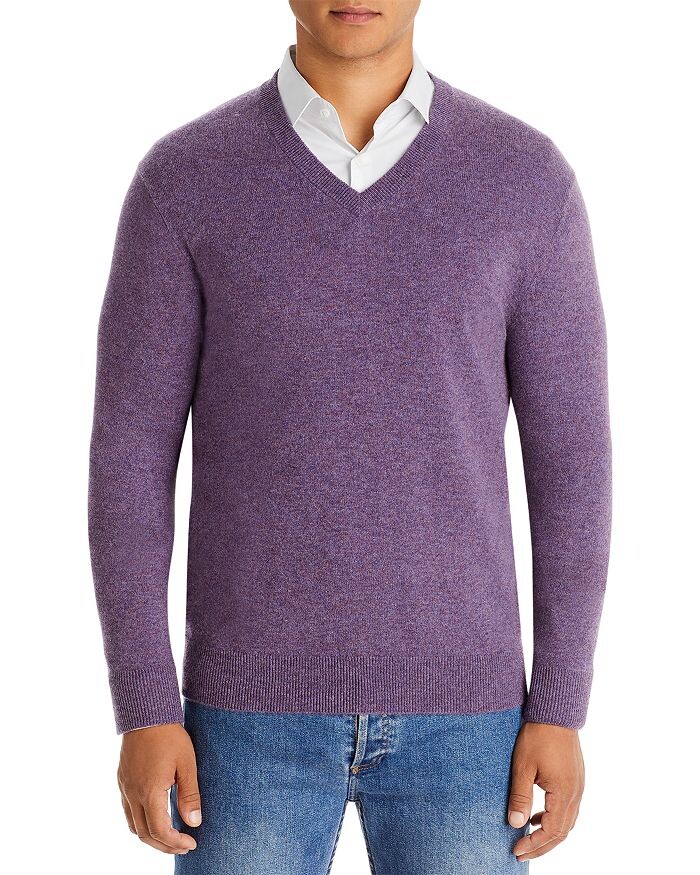 Кашемировый свитер с V-образным вырезом — 100% эксклюзив The Men's Store at Bloomingdale's, Фиолетовый
Кашемировый свитер с V-образным вырезом — 100% эксклюзив The Men's Store at Bloomingdale's, Фиолетовый