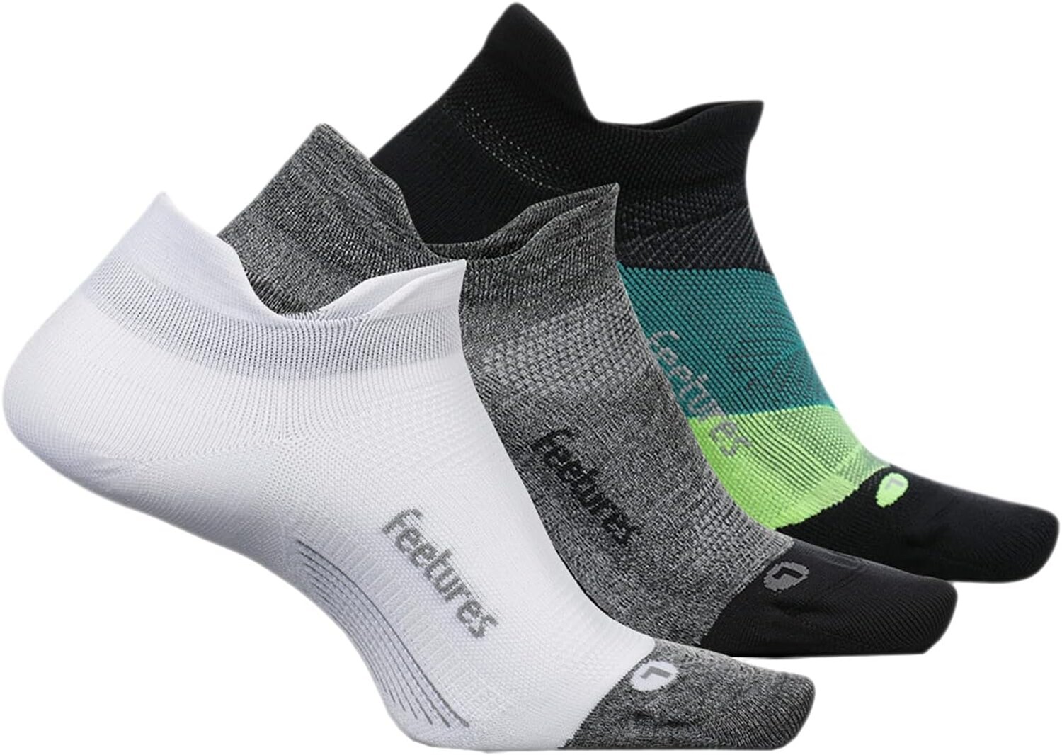 Elite Ultra Light No Show Tab, упаковка из 3 пар Feetures, цвет White/Gray/Bust Out Black
Elite Ultra Light No Show Tab, упаковка из 3 пар Feetures, цвет White/Gray/Bust Out Black