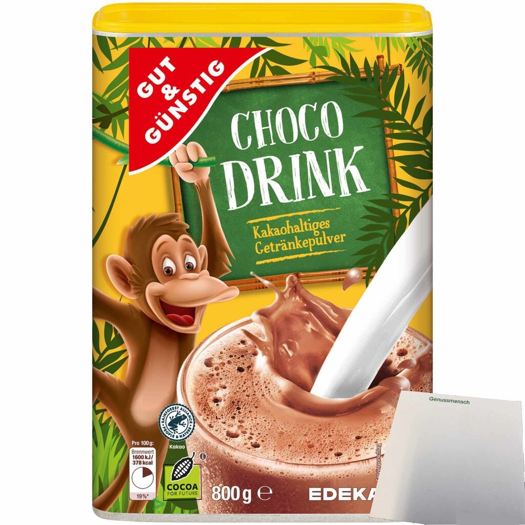 Gut& Choco Drink Какао-содержащий порошок для напитка со вкусом шоколада (упаковка 800г) + блок usy
Gut& Choco Drink Какао-содержащий порошок для напитка со вкусом шоколада (упаковка 800г) + блок usy
