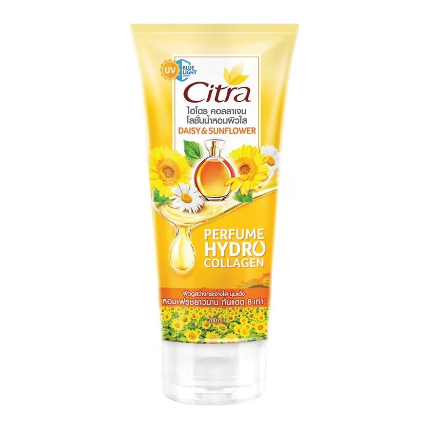 Citra Парфюмированный лосьон Hydro Collagen Daisy Sunflower 200 мл. โลชั่นน้ำหอม, Pink
Citra Парфюмированный лосьон Hydro Collagen Daisy Sunflower 200 мл. โลชั่นน้ำหอม, Pink