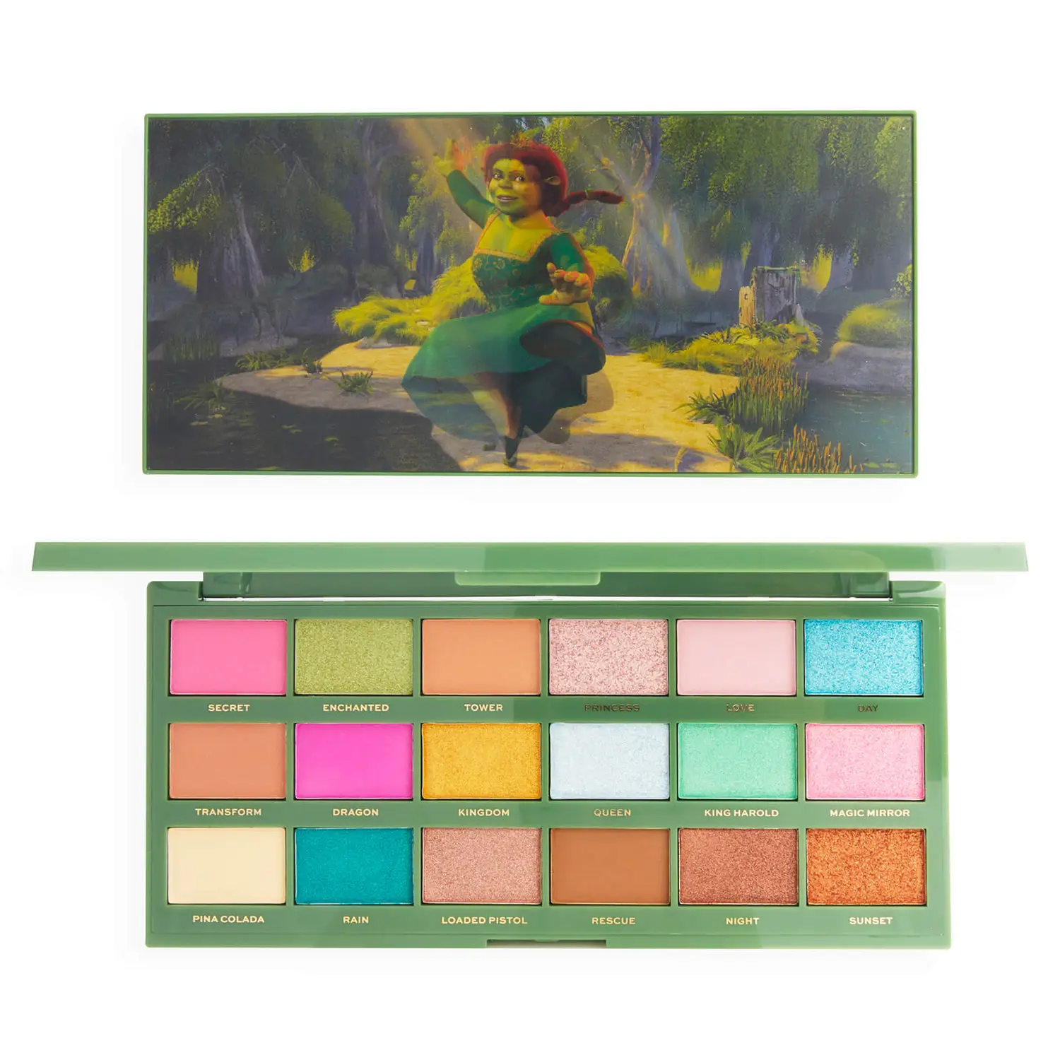 Палетка теней Shrek x I Heart Revolution By Night One Way By Day Another Shadow Palette
Палетка теней Shrek x I Heart Revolution By Night One Way By Day Another Shadow Palette