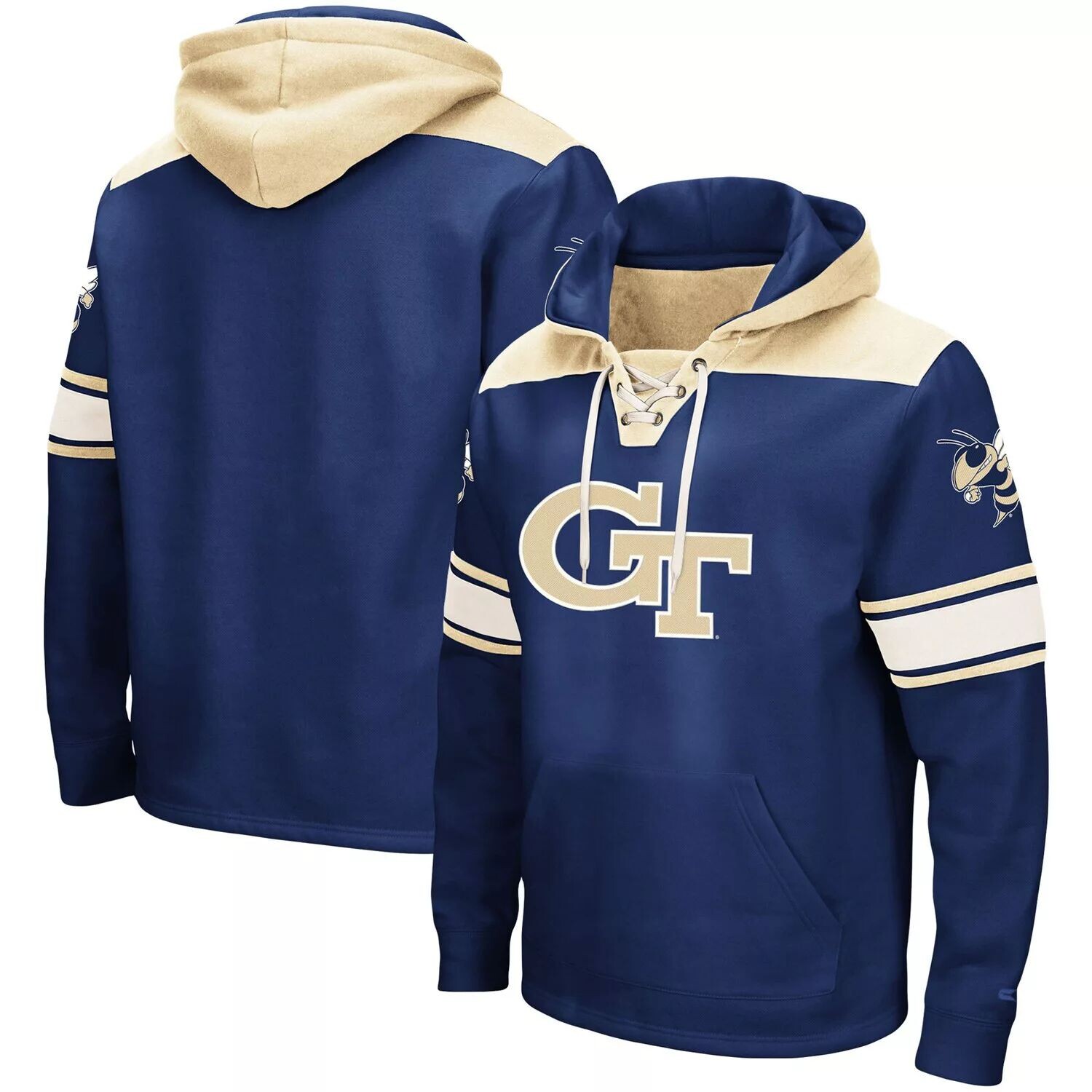 Мужской темно-синий пуловер с капюшоном и логотипом Georgia Tech Yellow Jackets 2.0 на шнуровке Colosseum
Мужской темно-синий пуловер с капюшоном и логотипом Georgia Tech Yellow Jackets 2.0 на шнуровке Colosseum