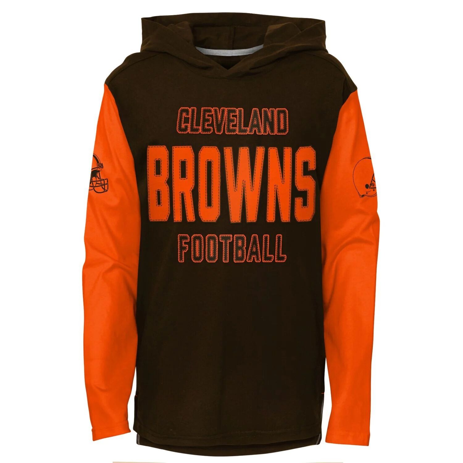 Молодежная коричневая футболка с капюшоном Cleveland Browns Heritage с длинными рукавами Outerstuff
Молодежная коричневая футболка с капюшоном Cleveland Browns Heritage с длинными рукавами Outerstuff