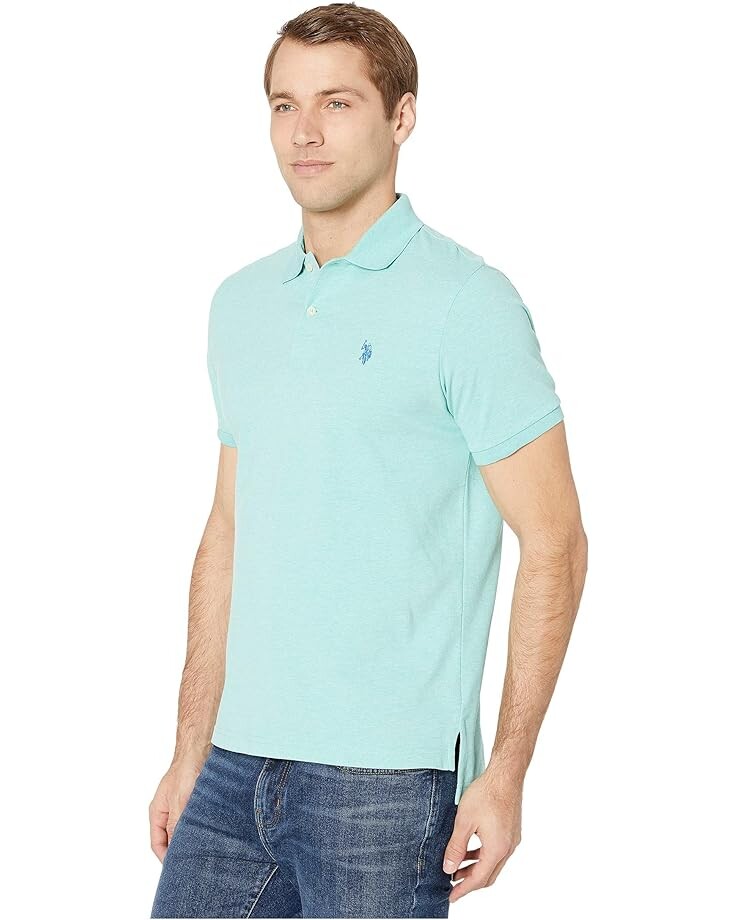 Поло U.S. POLO ASSN. Solid Cotton Pique Polo with Small Pony, цвет Jade Green Heather
Поло U.S. POLO ASSN. Solid Cotton Pique Polo with Small Pony, цвет Jade Green Heather