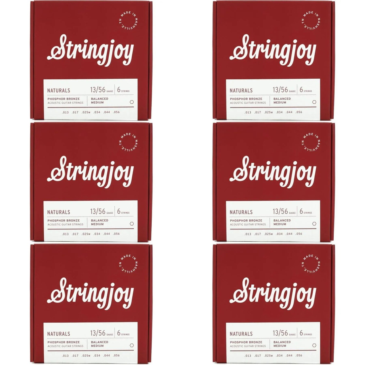 Струны Stringjoy Naturals для акустической гитары из фосфористой бронзы — .013–.056 (6 шт. в упаковке)
Струны Stringjoy Naturals для акустической гитары из фосфористой бронзы — .013–.056 (6 шт. в упаковке)