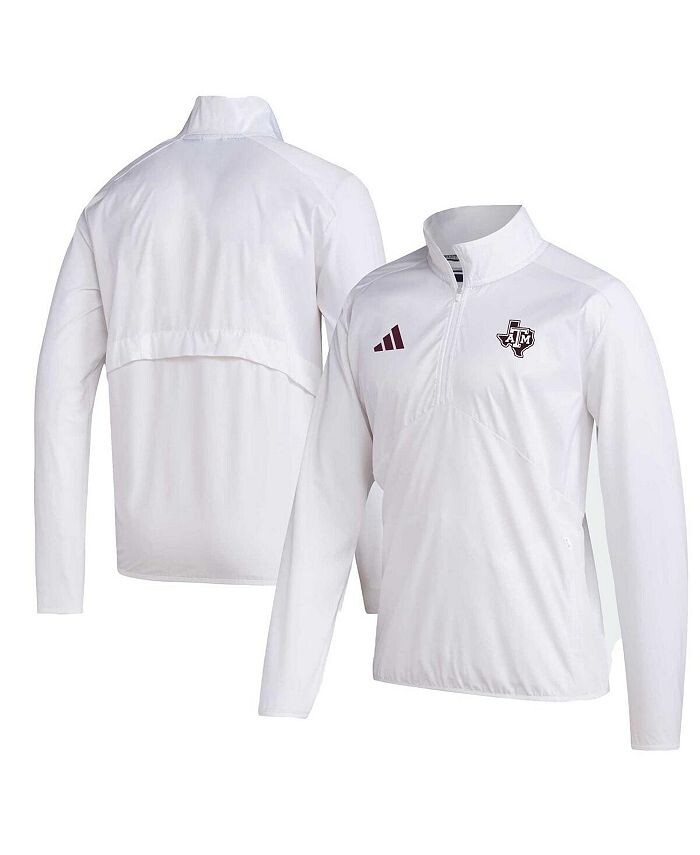 Мужская белая куртка Texas A&M Aggies Sideline AEROREADY с рукавами реглан и молнией четверти adidas, белый
Мужская белая куртка Texas A&M Aggies Sideline AEROREADY с рукавами реглан и молнией четверти adidas, белый
