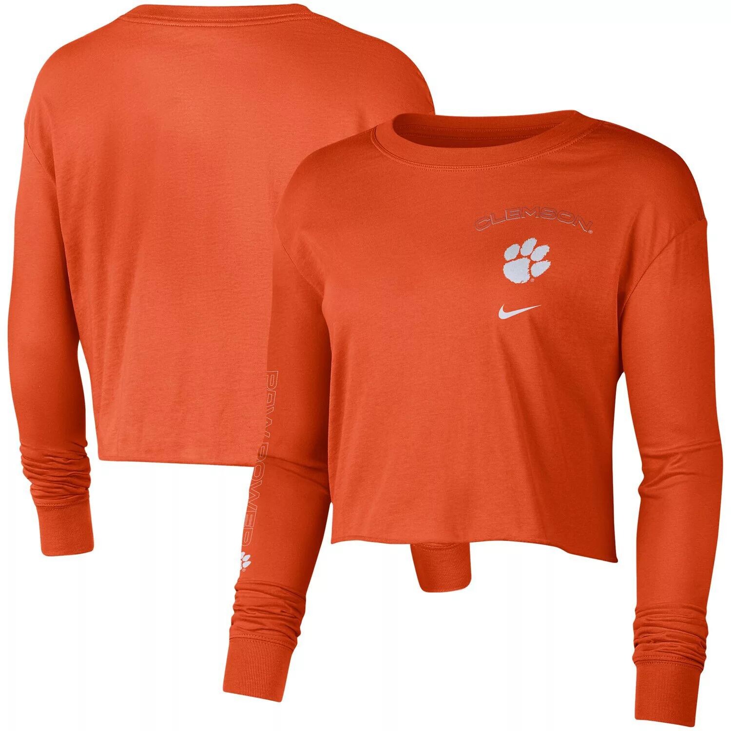 Женская укороченная футболка с длинным рукавом Nike Orange Clemson Tigers 2-Hit Nike
Женская укороченная футболка с длинным рукавом Nike Orange Clemson Tigers 2-Hit Nike