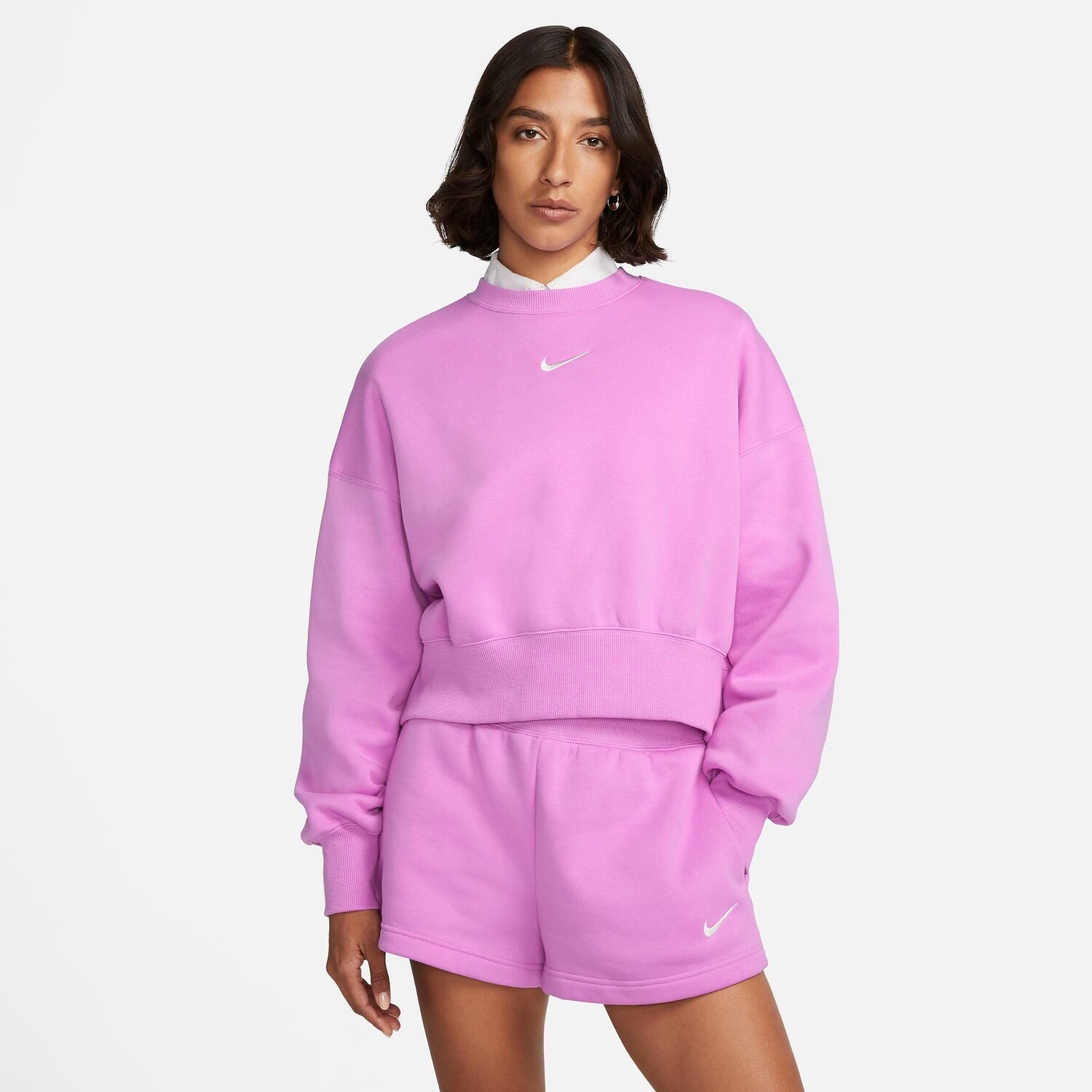 Женский свободный свитшот с круглым вырезом из флиса Nike Sportswear Phoenix, фиолетовый
Женский свободный свитшот с круглым вырезом из флиса Nike Sportswear Phoenix, фиолетовый