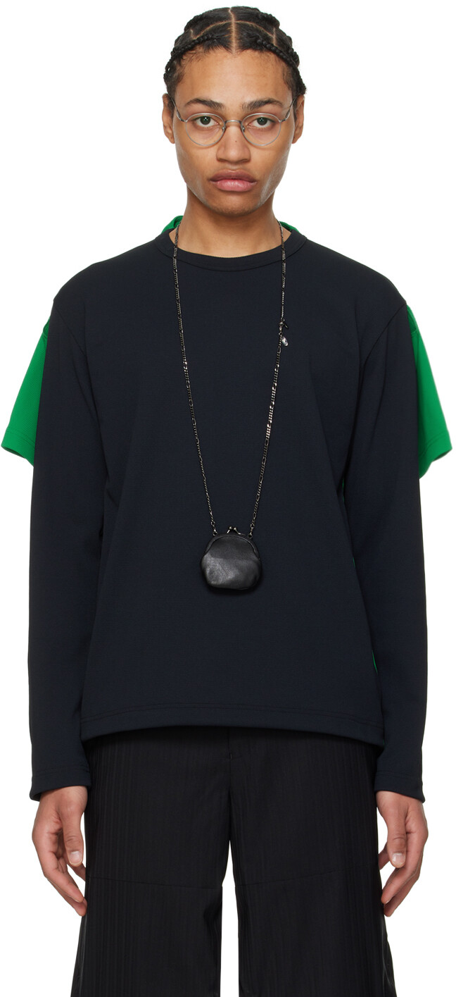 Черно-зеленая многослойная футболка с длинным рукавом Comme Des Garcons, цвет Black/Green
Черно-зеленая многослойная футболка с длинным рукавом Comme Des Garcons, цвет Black/Green