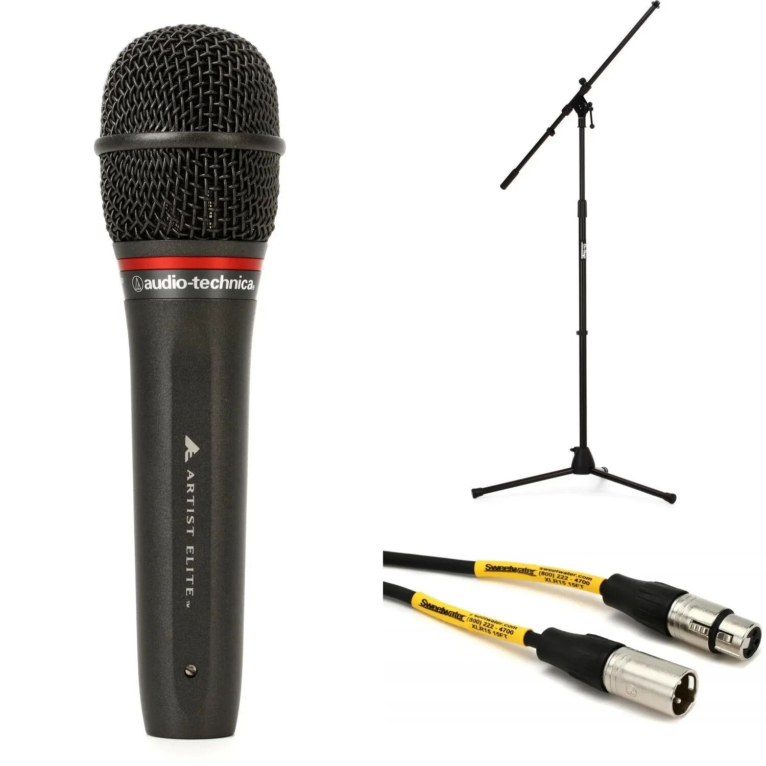 Audio-Technica AE6100 Гиперкардиоидный динамический вокальный микрофон с подставкой и кабелем
Audio-Technica AE6100 Гиперкардиоидный динамический вокальный микрофон с подставкой и кабелем