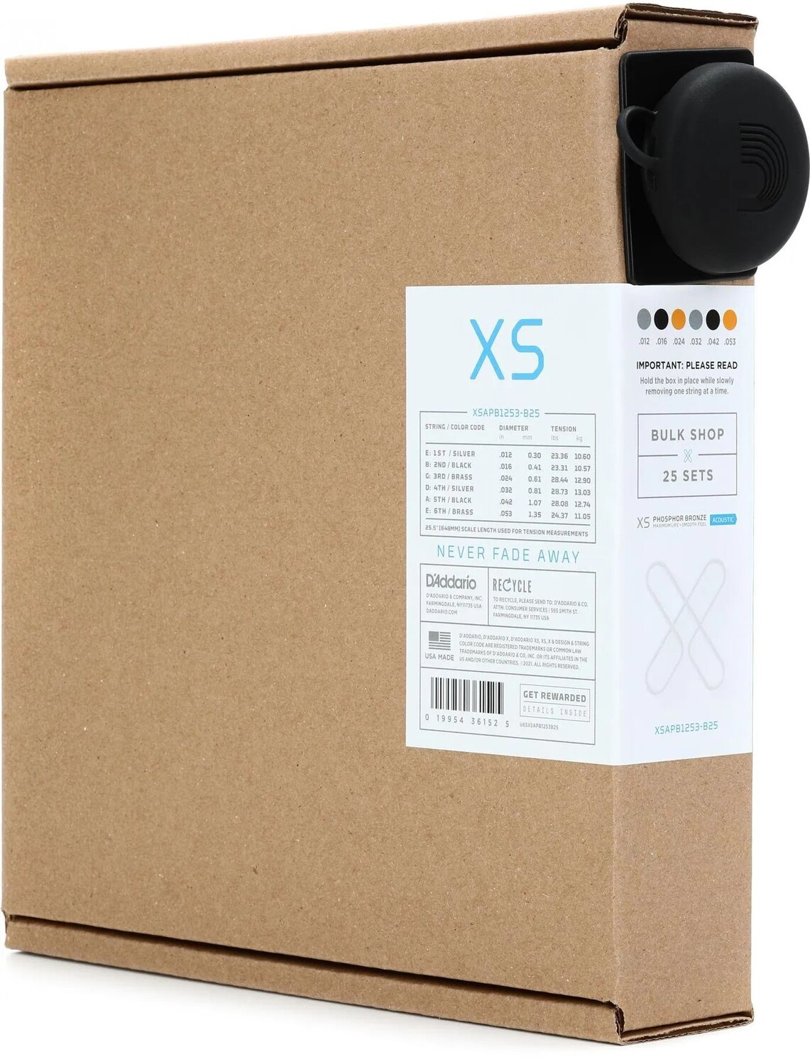 Струны D'Addario XSAPB1253 для акустической гитары с покрытием из фосфористой бронзы — .012-.053 светлые (25 шт.)
Струны D'Addario XSAPB1253 для акустической гитары с покрытием из фосфористой бронзы — .012-.053 светлые (25 шт.)