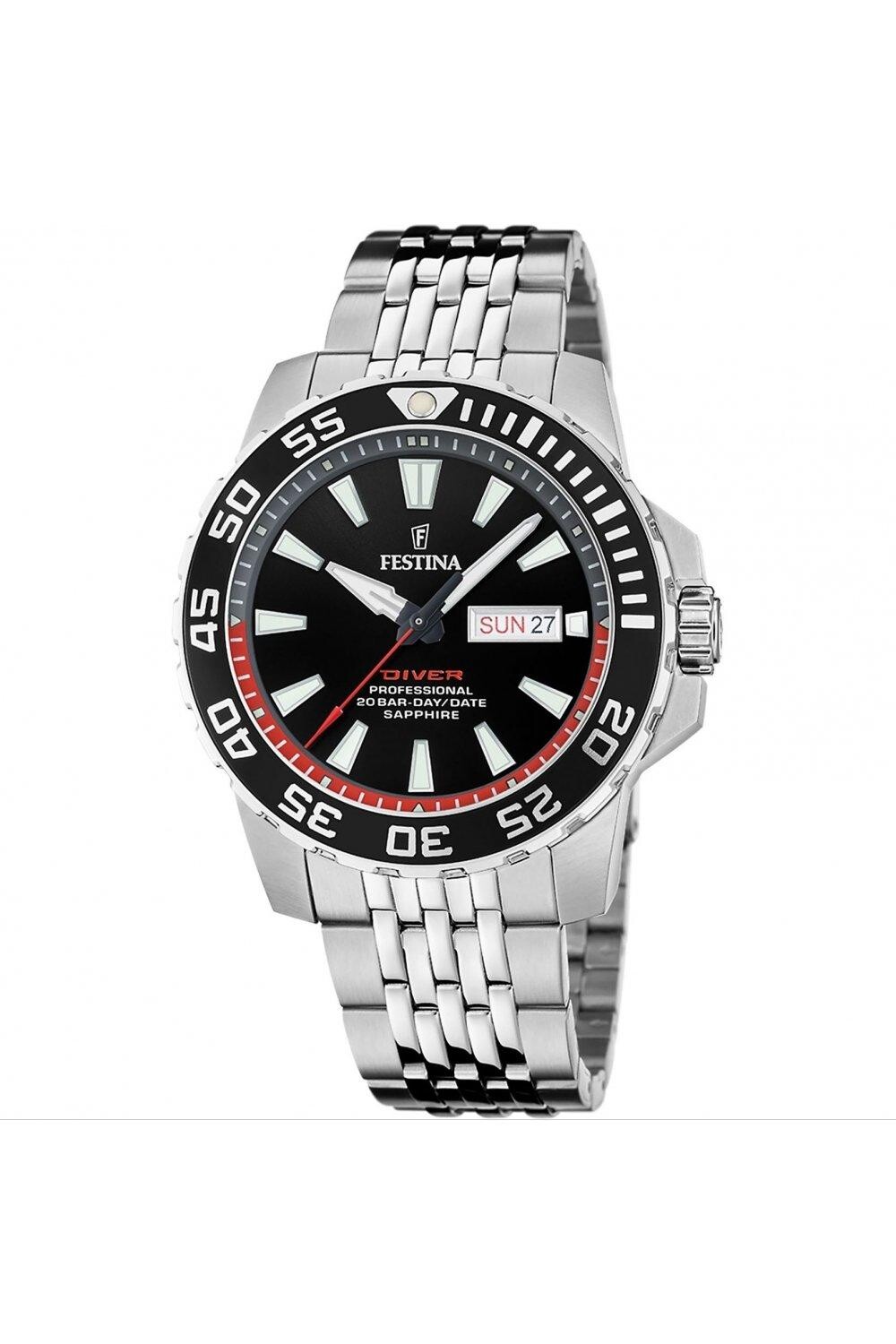 Классические аналоговые кварцевые часы Diver из нержавеющей стали - F20661/3 Festina, черный
Классические аналоговые кварцевые часы Diver из нержавеющей стали - F20661/3 Festina, черный