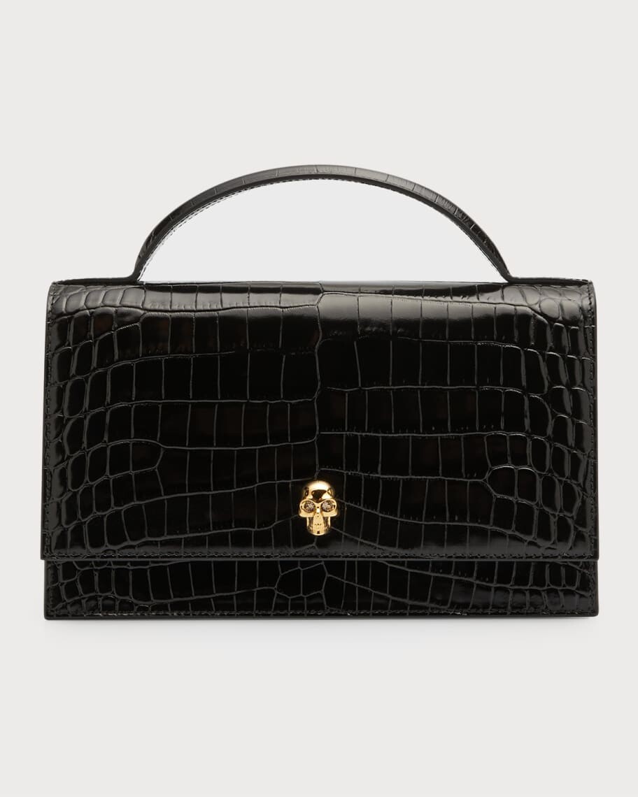 Сумка среднего размера с тиснением под крокодила и ручкой сверху Alexander McQueen
Сумка среднего размера с тиснением под крокодила и ручкой сверху Alexander McQueen