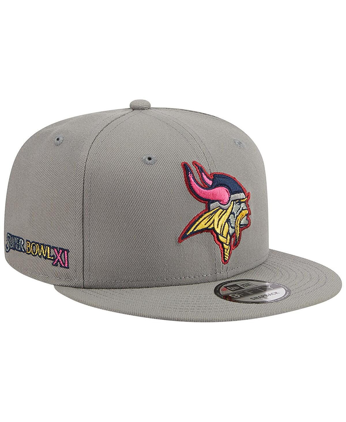 Мужская серая бейсболка Minnesota Vikings Color Pack Multi 9FIFTY Snapback New Era
Мужская серая бейсболка Minnesota Vikings Color Pack Multi 9FIFTY Snapback New Era
