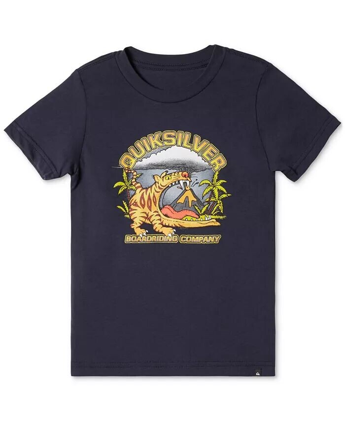 Хлопковая футболка с рисунком Barking Tiger для малышей и маленьких мальчиков Quiksilver, синий
Хлопковая футболка с рисунком Barking Tiger для малышей и маленьких мальчиков Quiksilver, синий