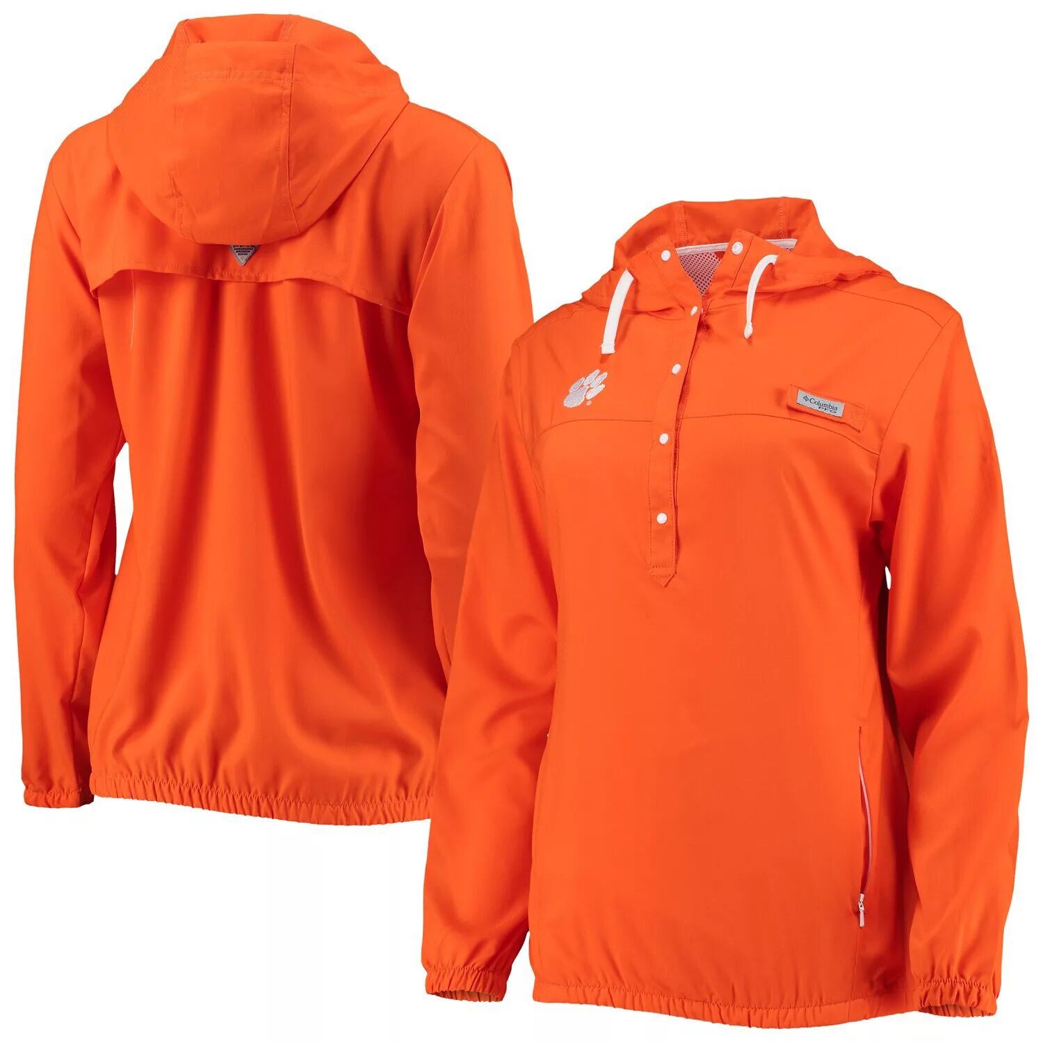 Женский солнцезащитный пуловер с капюшоном Columbia Orange Clemson Tigers Tamiami Omni-Wick
Женский солнцезащитный пуловер с капюшоном Columbia Orange Clemson Tigers Tamiami Omni-Wick