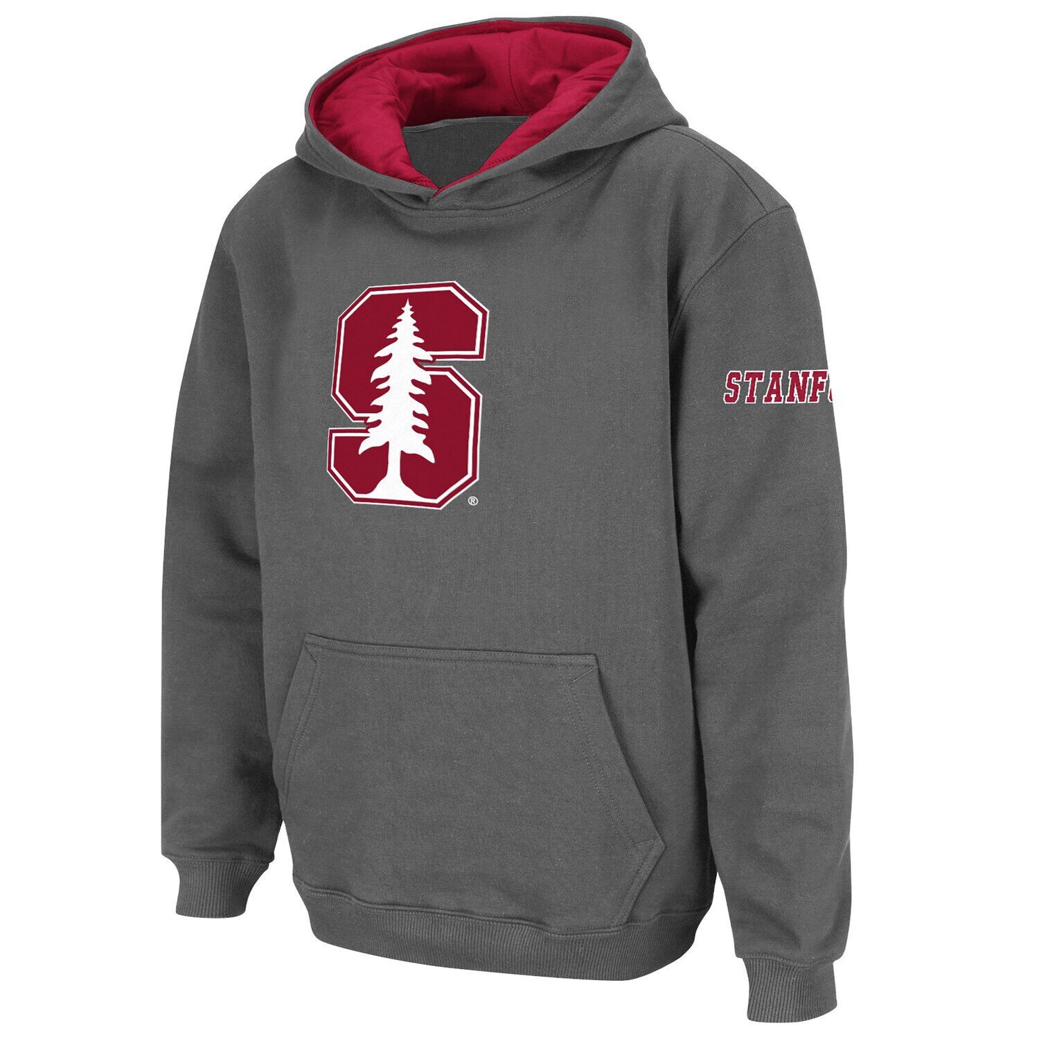 Темно-угольный пуловер с капюшоном и большим логотипом Youth Stadium Athletic Stanford Cardinal Unbranded
Темно-угольный пуловер с капюшоном и большим логотипом Youth Stadium Athletic Stanford Cardinal Unbranded