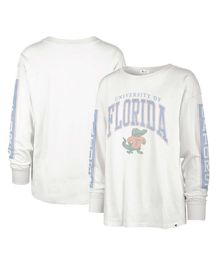 Женская белая рваная футболка с длинными рукавами Florida Gators Statement SOA 3-Hit '47 Brand, белый
Женская белая рваная футболка с длинными рукавами Florida Gators Statement SOA 3-Hit '47 Brand, белый