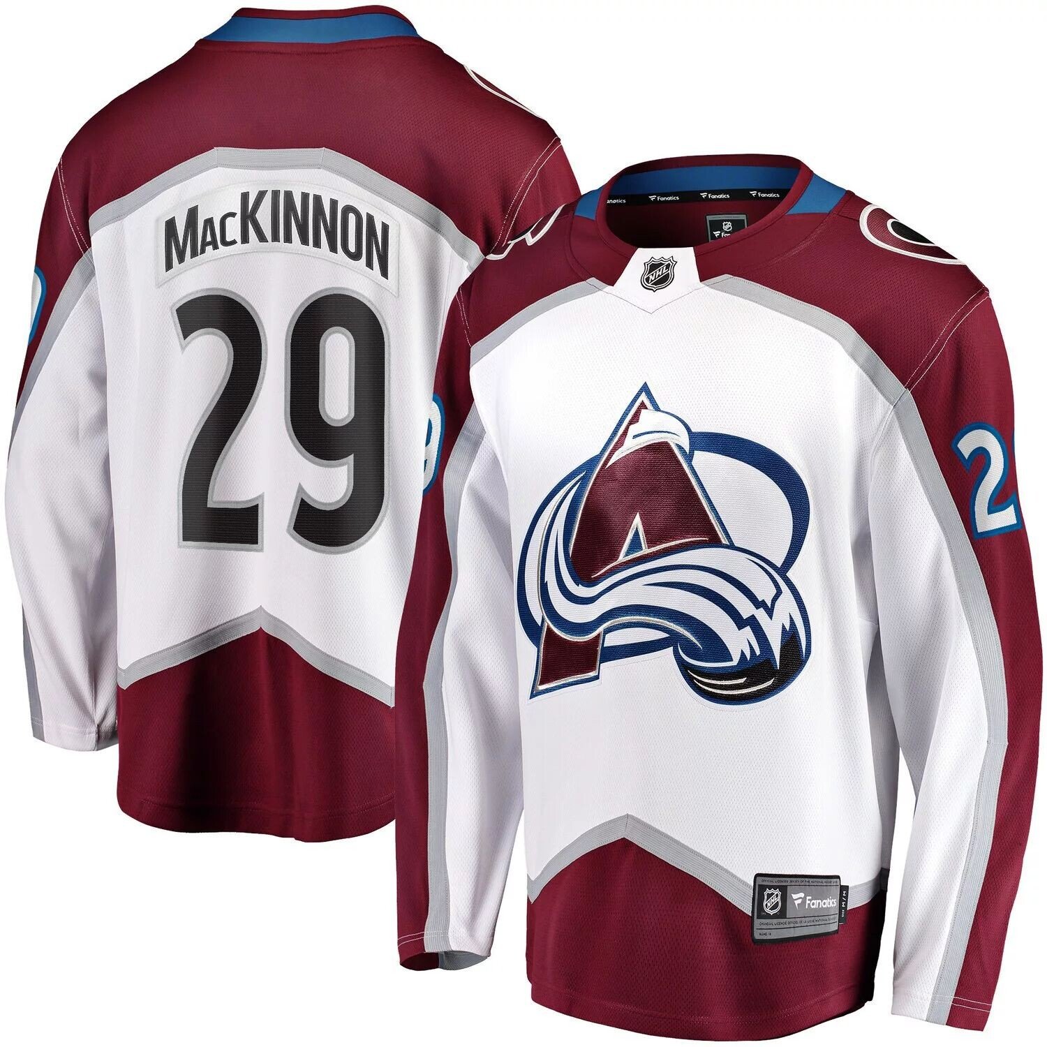 Мужская футболка с логотипом Nathan MacKinnon White Colorado Avalanche Away Premier Breakaway Player Fanatics
Мужская футболка с логотипом Nathan MacKinnon White Colorado Avalanche Away Premier Breakaway Player Fanatics
