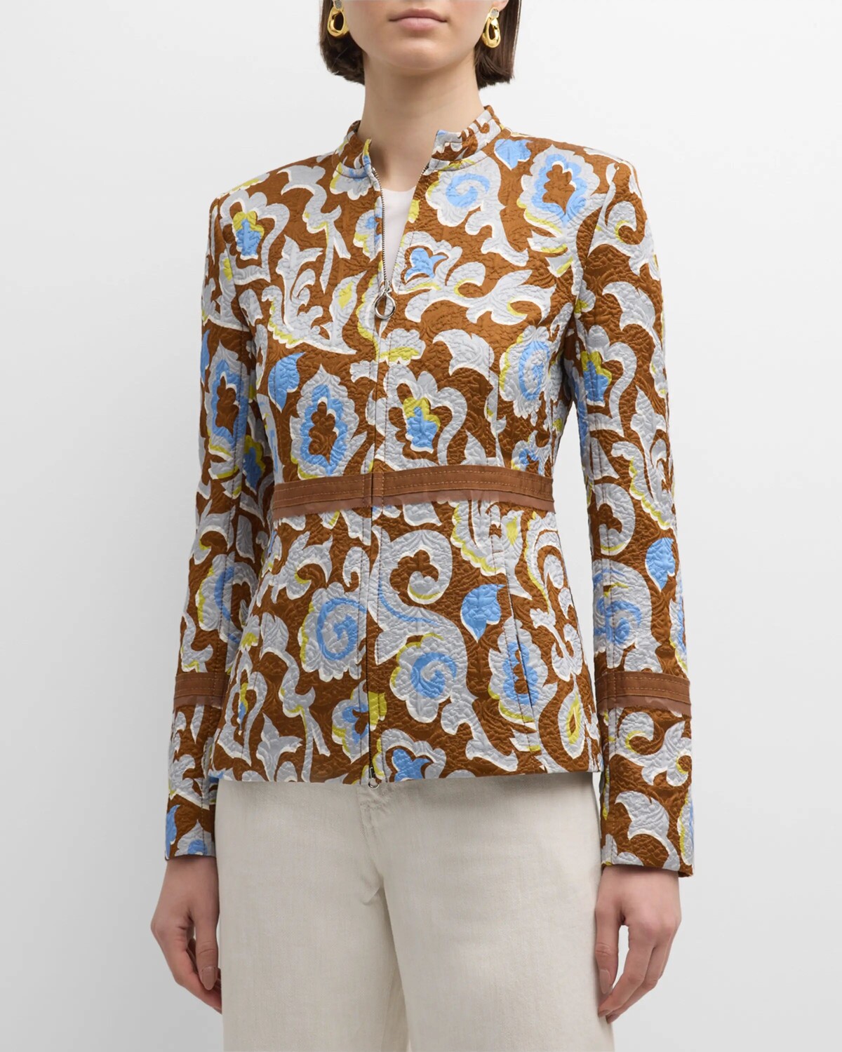 Жаккардовая куртка на молнии с принтом Western Paisley Cloque St. John, цвет Multi
Жаккардовая куртка на молнии с принтом Western Paisley Cloque St. John, цвет Multi