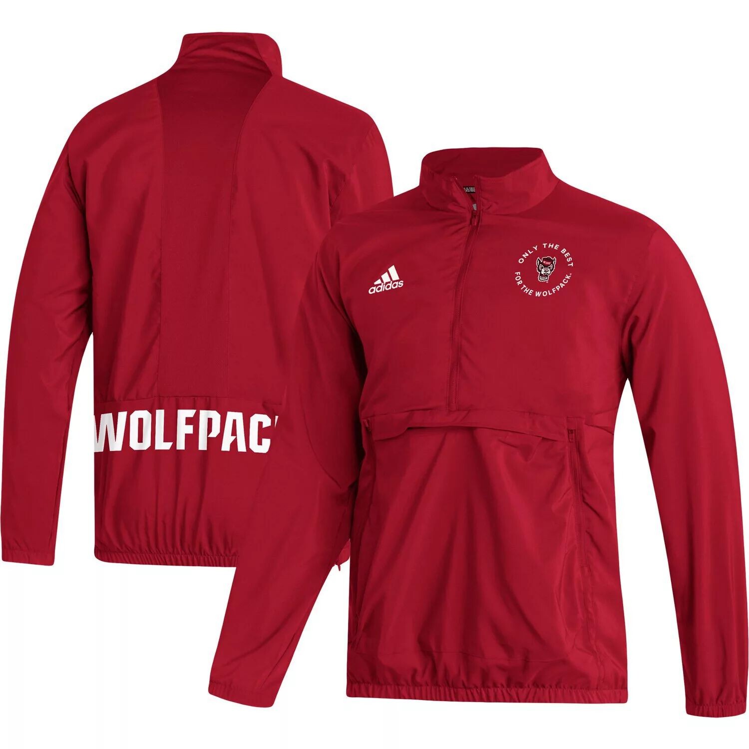 Мужская красная куртка на молнии до половины длины AEROREADY NC State Wolfpack adidas, Красный
Мужская красная куртка на молнии до половины длины AEROREADY NC State Wolfpack adidas, Красный